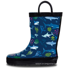 2020 Nueva moda Botas de lluvia baratas Mujeres Walmart Boot de lluvia Talón alto para niños